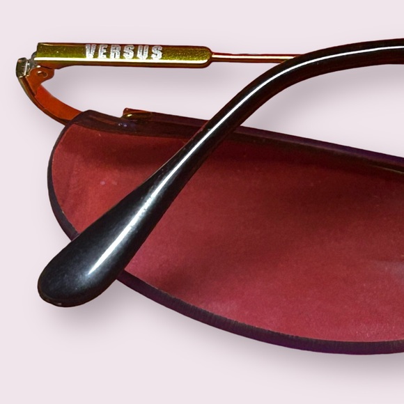 Vintage Versus Versace Mod L23 Half Frame Sunglasses 1990's Made in Italy - Picture 4 of 8